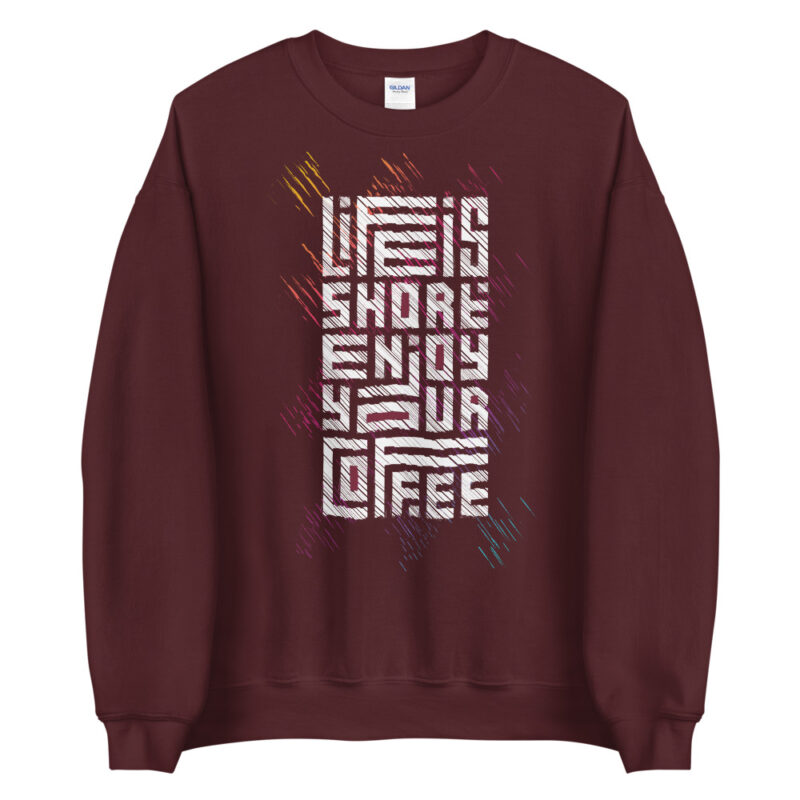 Coffee - Life is short - Pullover – Bild 3