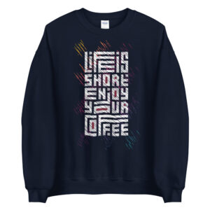 Coffee - Life is short - Pullover – Bild 2