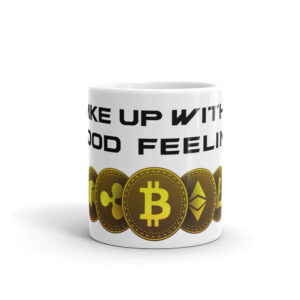 Wake up Crypto Tasse - Gold